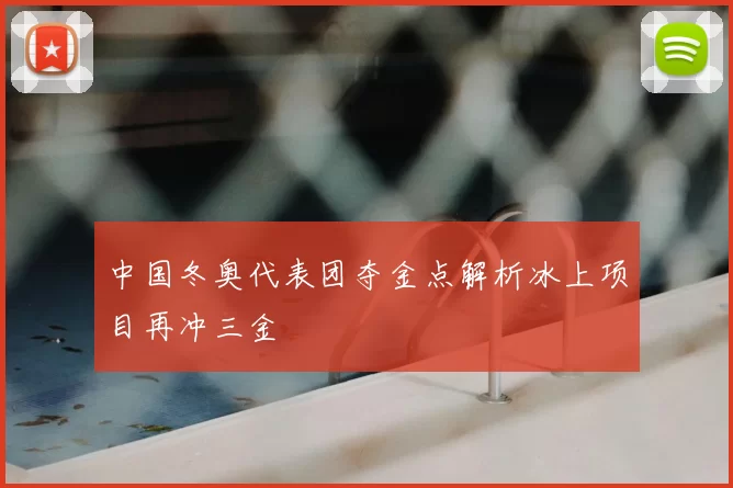 中国冬奥代表团夺金点解析冰上项目再冲三金