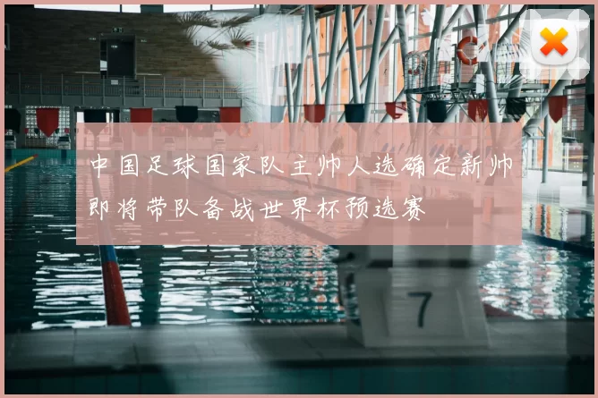 中国足球国家队主帅人选确定新帅即将带队备战世界杯预选赛